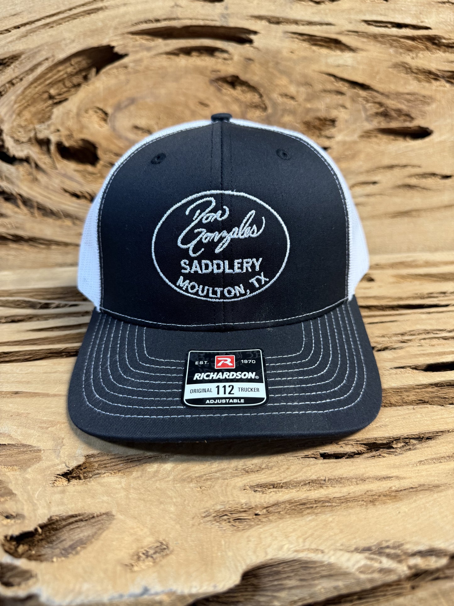 Mesh Back Caps with DGS Logo - Black/White