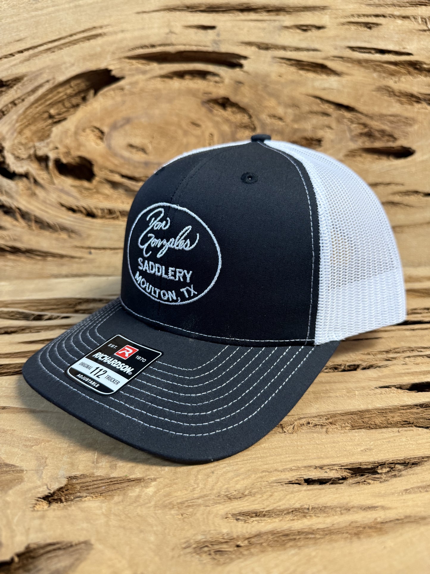 Mesh Back Caps with DGS Logo - Black/White