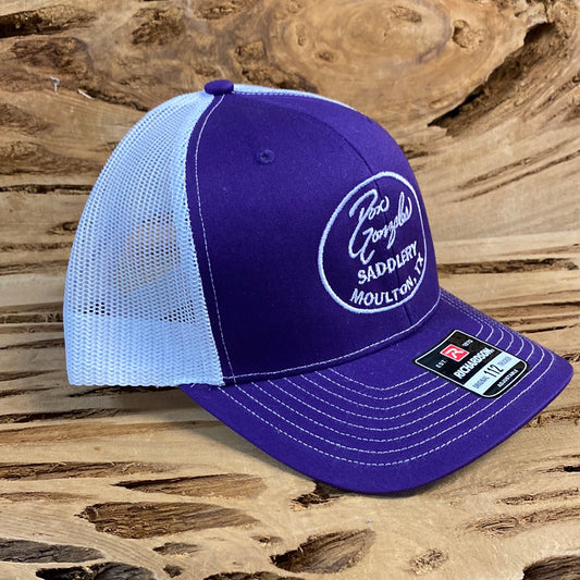 Mesh Back Caps with DGS Logo - Purple/White