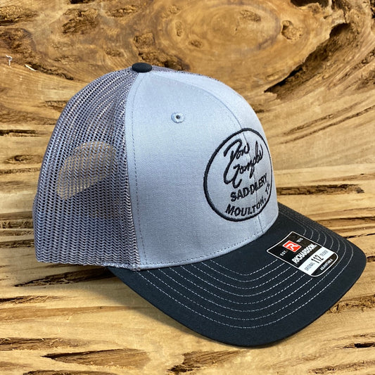 Mesh Back Caps with DGS Logo - Black/Grey/Grey