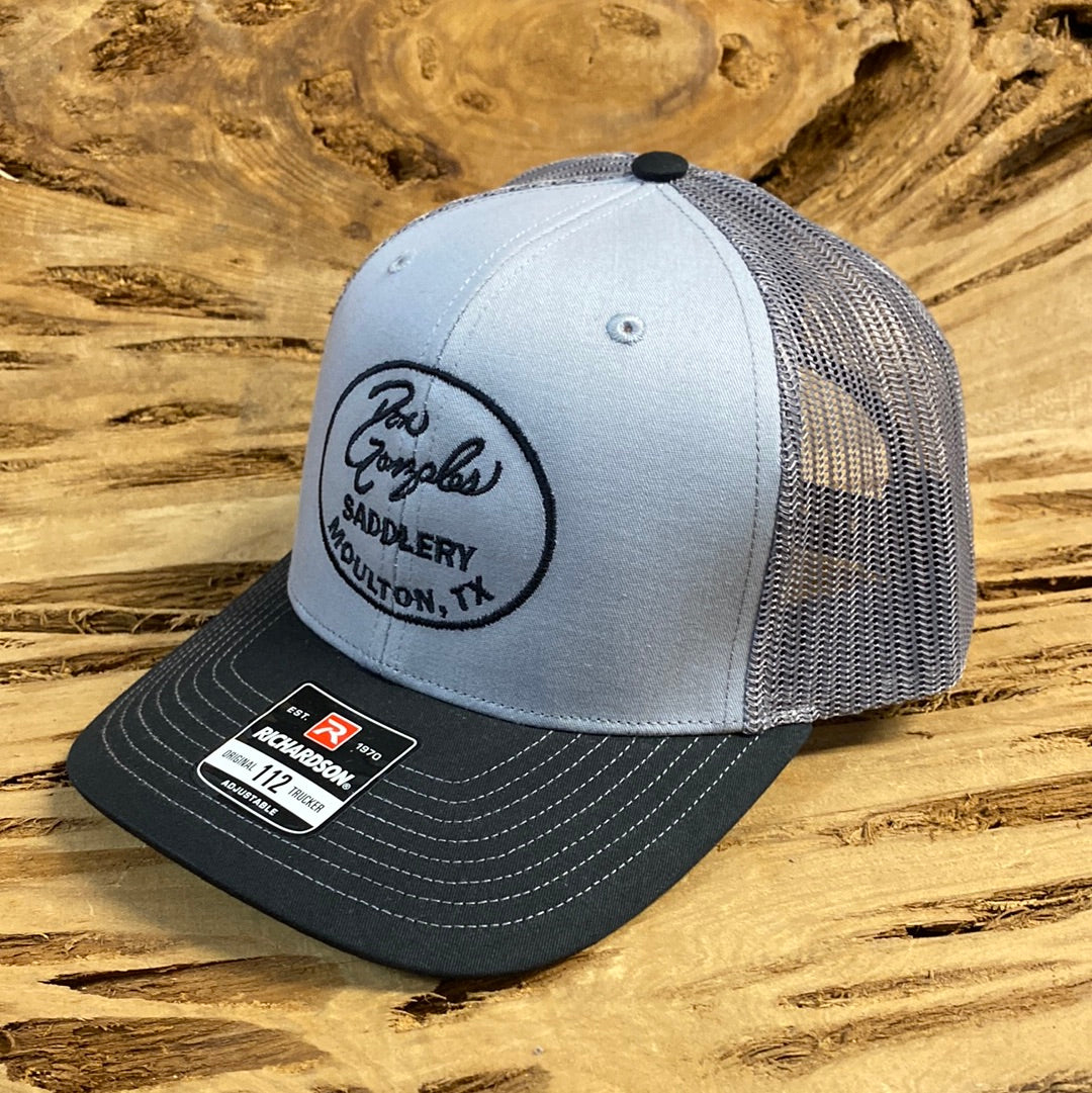 Mesh Back Caps with DGS Logo - Black/Grey/Grey