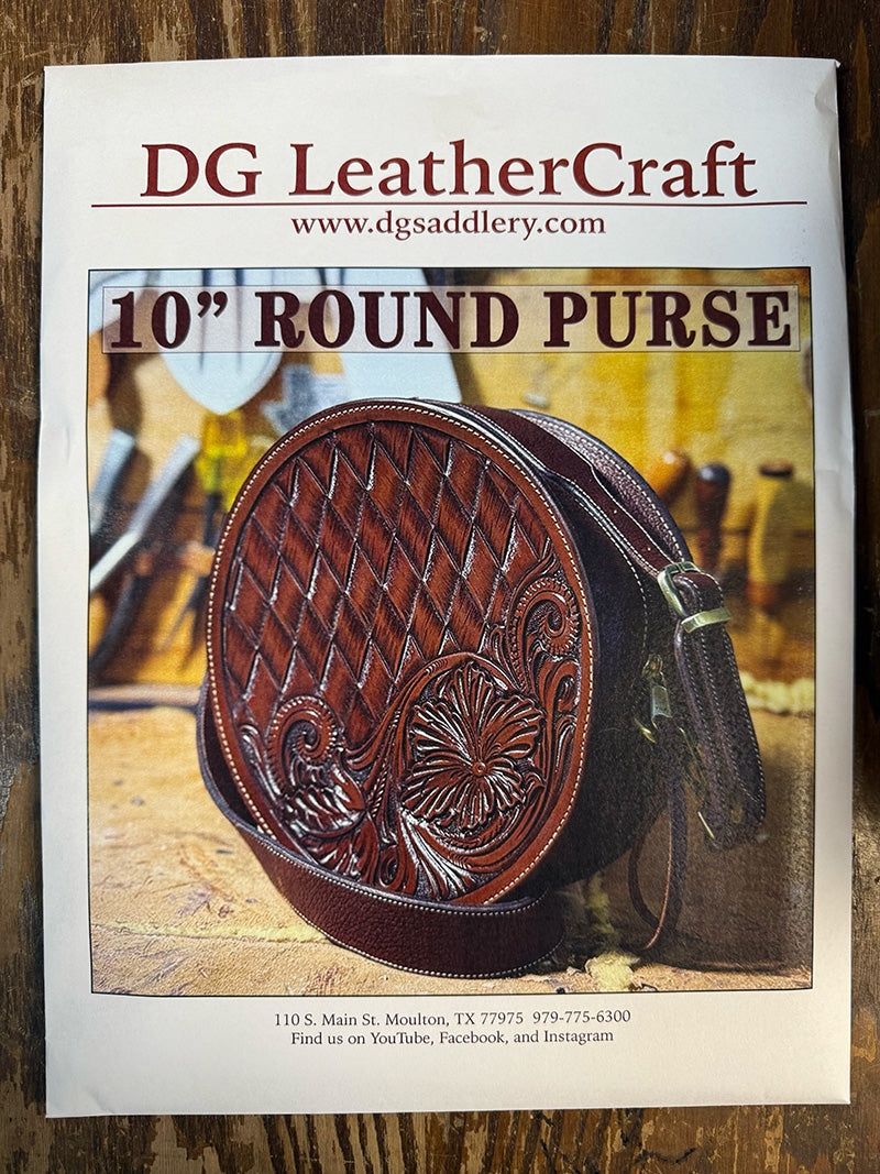 10 Round Purse Pattern Printed Dg Saddlery Store