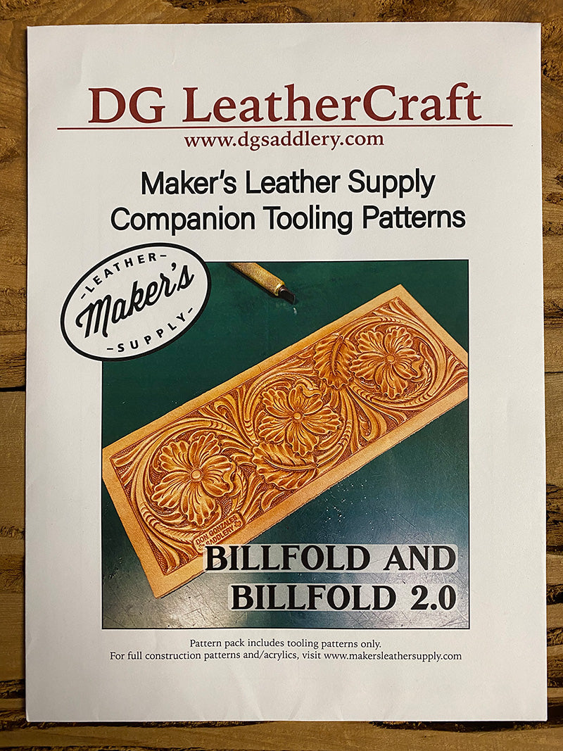 Maker's Billfold and Billfold 2.0 Tooling Patterns - PRINTED