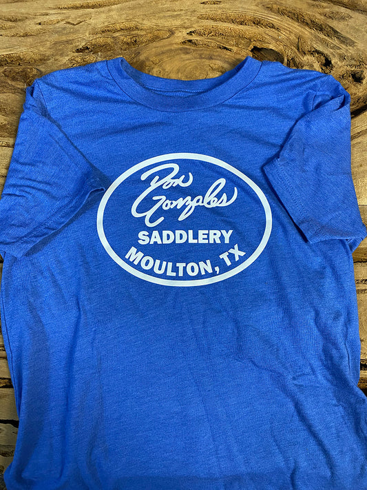 Youth Size DG Saddlery Logo Tshirt - Royal Blue