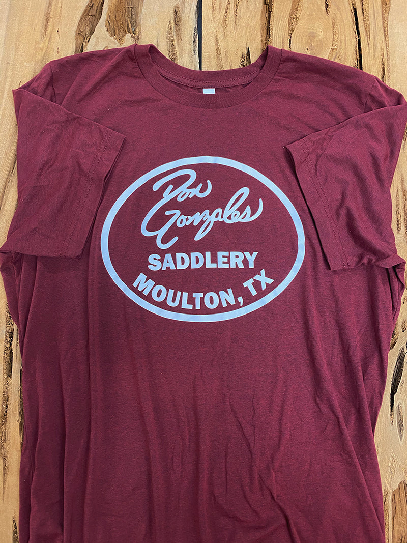 I Love Cows Tshirt - Heather Cardinal Color – DG Saddlery Store
