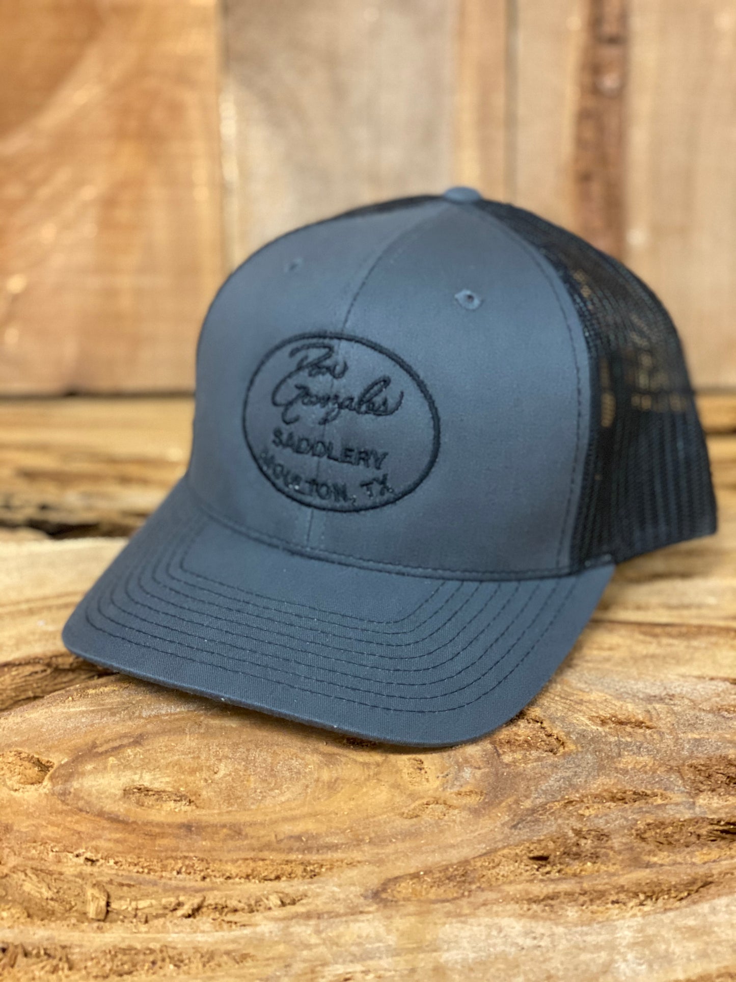 Mesh Back Caps with DGS Logo - Grey/Black