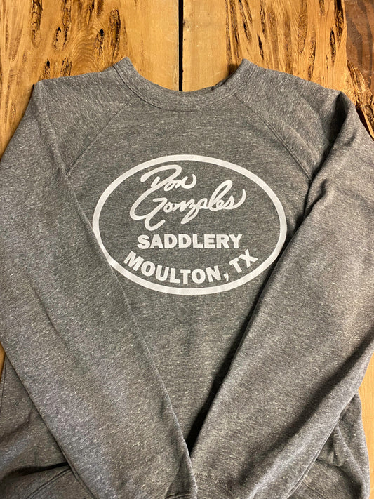 DG Saddlery Logo SweatShirt - Heather Grey