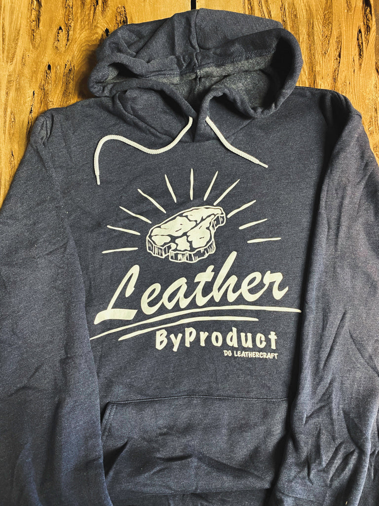 "Leather ByProduct" Hoodie - Heather Navy