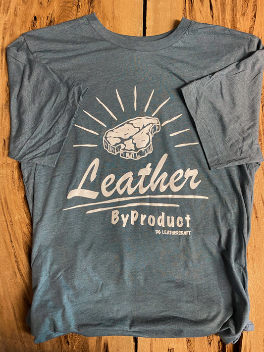 “Leather Byproduct” Tshirt - Slate Blue