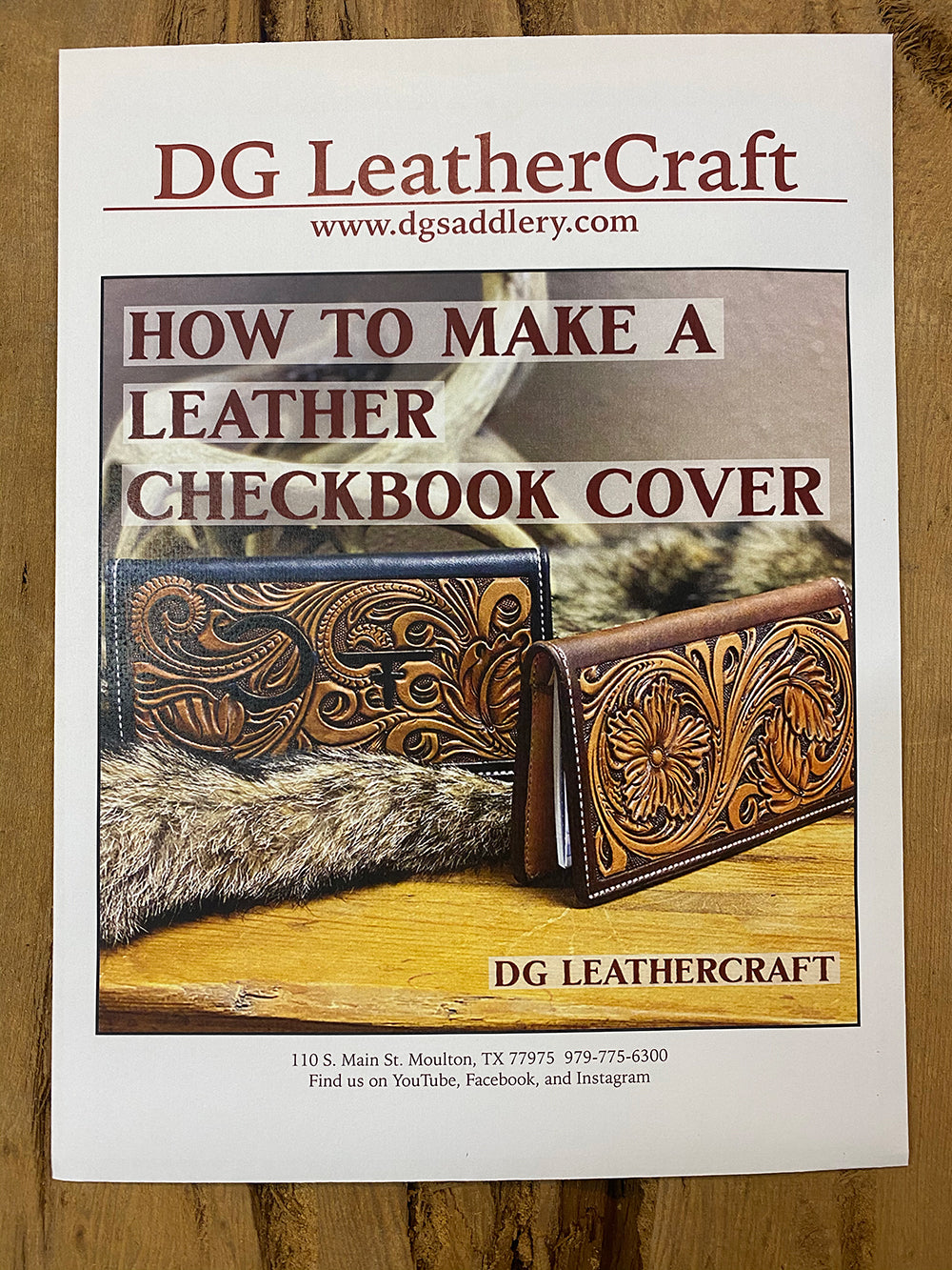 How to make a Leather Moleskin Journal Cover - Don Gonzales Saddlery