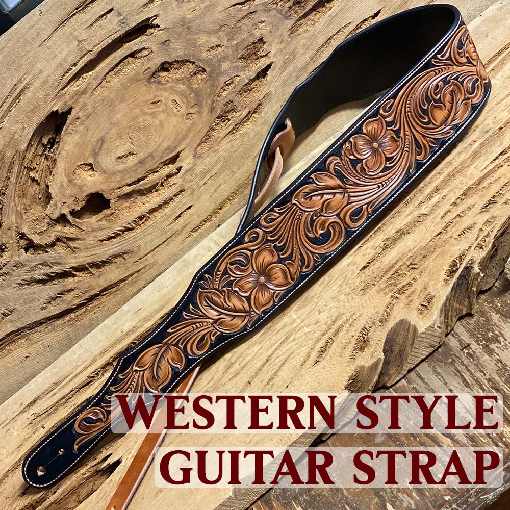 Digital Western Style Guitar Strap Pattern