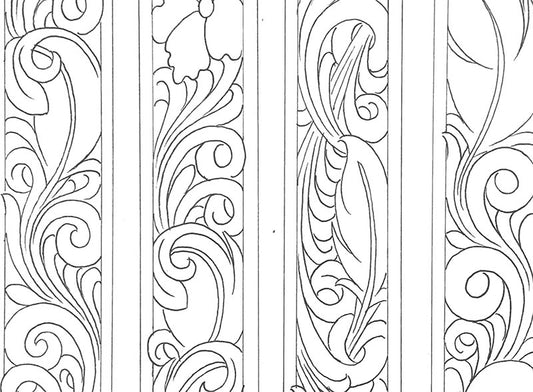 3x Leather Belt Tooling Patterns / Carving Pattern / Stencil. Feather  Themed Belt Pattern Number 1 PDF Digital Download. -  Canada