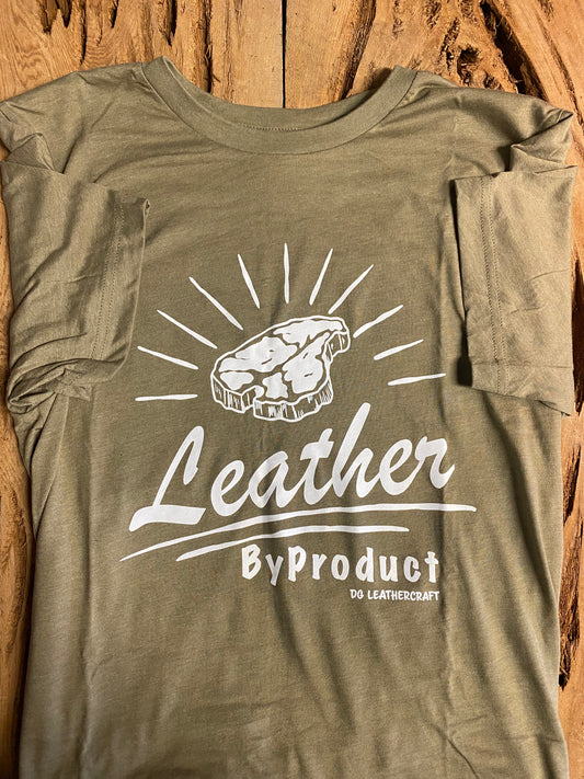 “Leather Byproduct” Tshirt - Olive