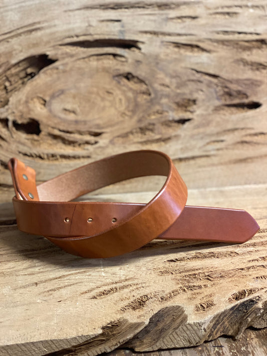 Single Ply Leather Belt - Brown