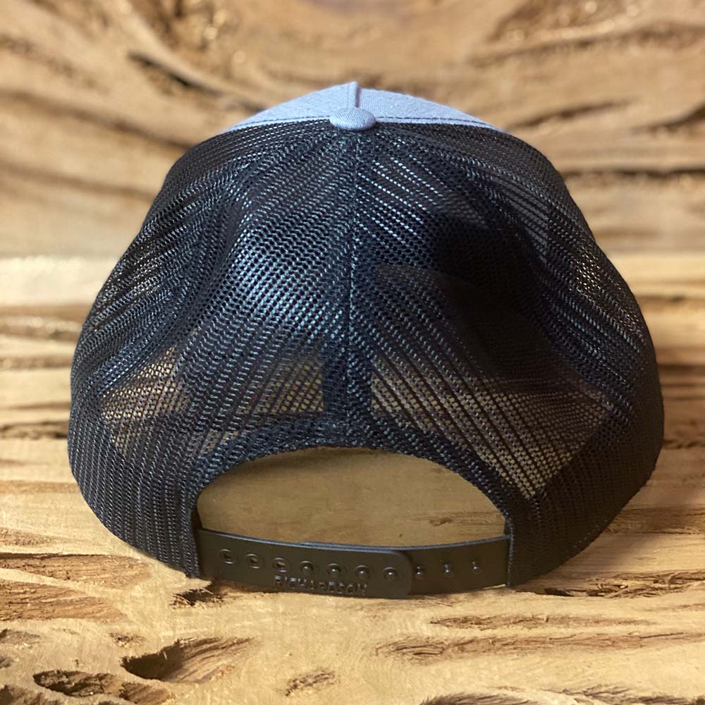 Mesh Back Cap with Logo Patch - Grey/Black