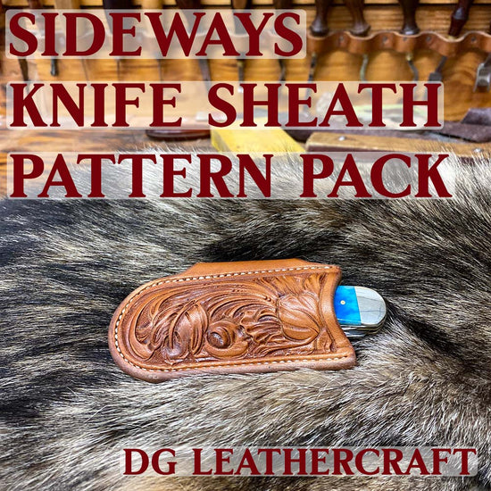 Sideways Knife Sheath Pattern DG Saddlery Store